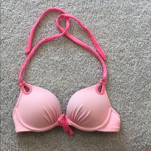 cute push up light pink bathing suit top!